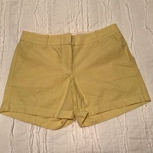J. Crew Yellow Shorts